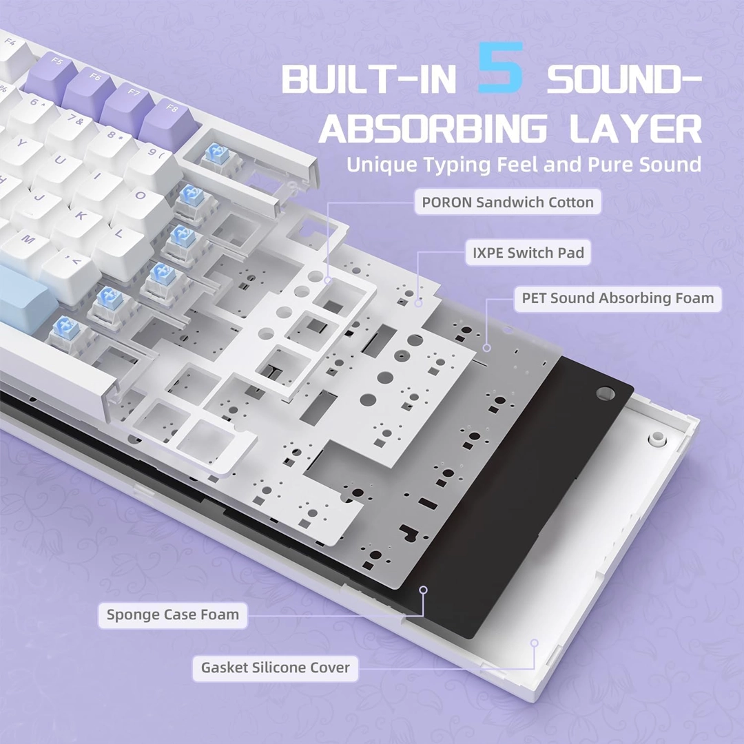 Ajazz AK820 Wired, RGB With Hifi Switches