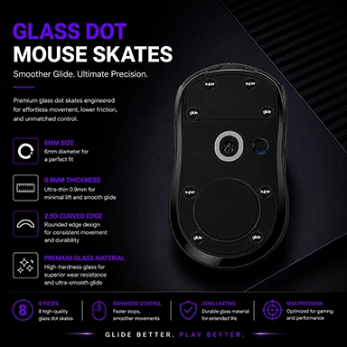Glass Dot Skates 6mm