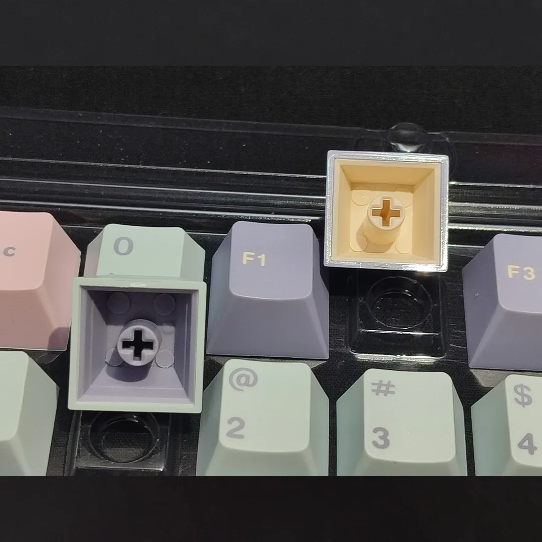 Macaron Purple Cherry Profile PBT, Double-shot Keycaps