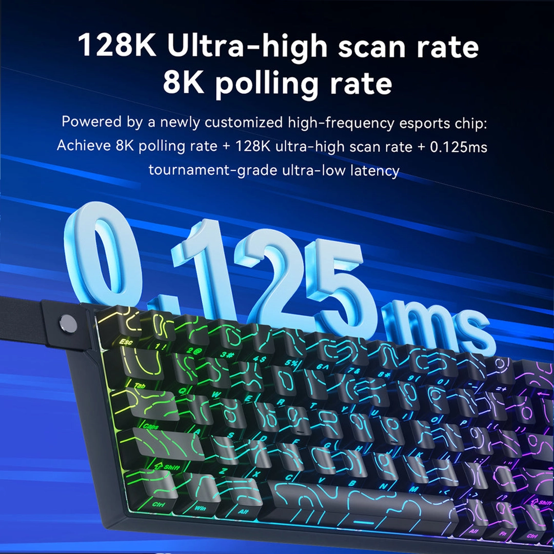 Ajazz AK680v2 8Khz, E-Sports Magnetic Switch Keyboard