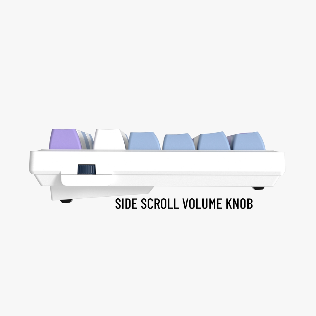 Durgod K100W Tri-Mode, Gateron smoothie switches with side-Volume scroll