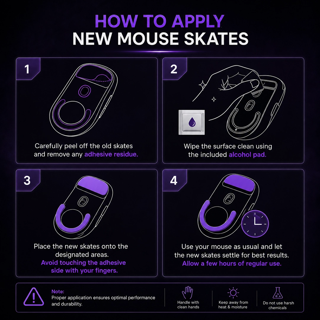 Logitech G502 OEM Skates