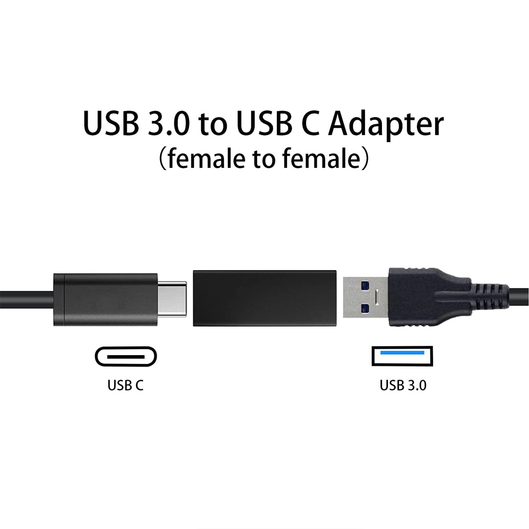 Type-C Female to Type-A Male Adapter (For Wireless Dongle extention)