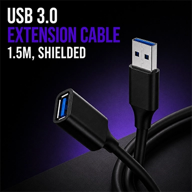 USB 3.0 Extention cable 1.5m, Shielded