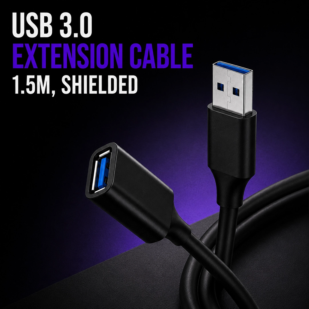 USB 3.0 Extention cable 1.5m, Shielded