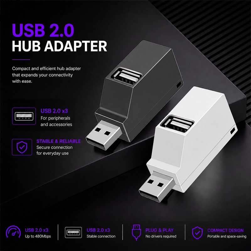 USB Mini 3-port Hub