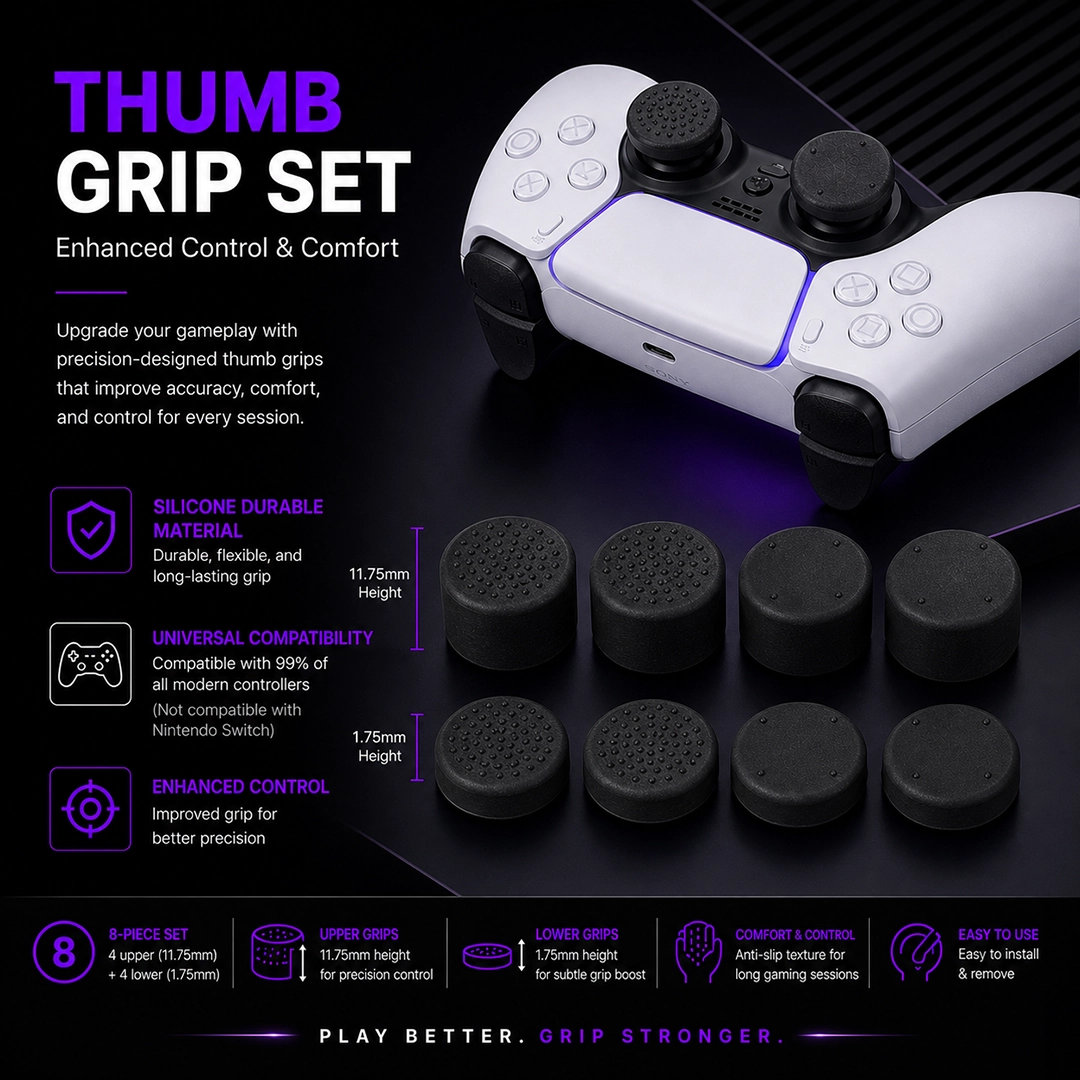 Universal Controller Thumb grip 8pc set
