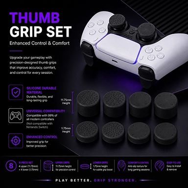 Universal Controller Thumb grip 8pc set
