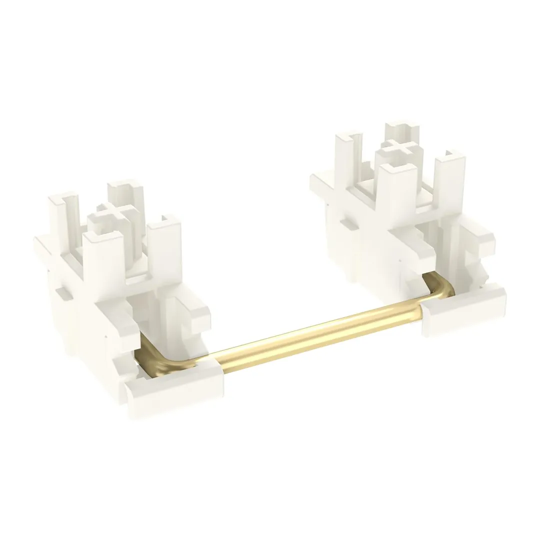 POM v3 Cream Gold Wire, Pre-lubed Plate Mount Stabilizer
