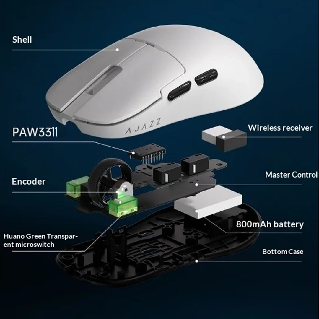 Ajazz AJ159NL-L Bat Life, Tri-Mode Gaming Mouse